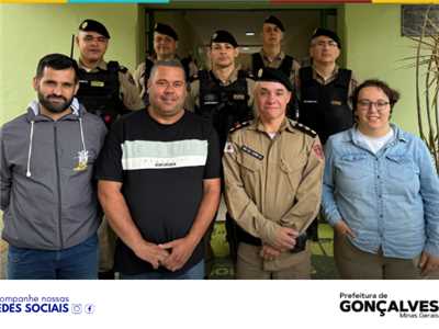 GON&#199;ALVES RECEBEU COM GRANDE HONRA O NOVO COMANDANTE DO 56&#176; BATALH&#195;O DE POL&#205;CIA MILITAR